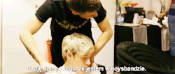 lewisandneil:  While Niall sleeps, Liam massages his shoulders