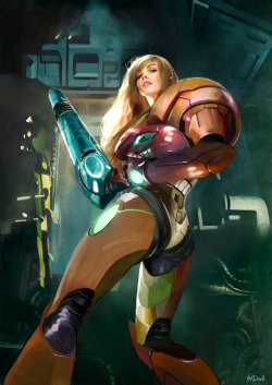 galaxynextdoor:  Samus by Daniel Vendrell Oduber