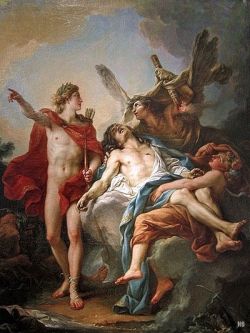 Apollo and Sarpedon. 1781. Jean Simon Berthelemy. French 1743-1811.