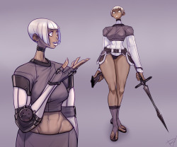 derekhetrickart:  Some lady with a sword I dunno I just put shapes