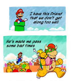 chikorito:  “This friend”A comic about friends with Mario