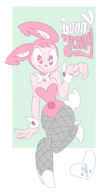 grimphantom2:  pennicandies:  Bunny Jenny n’ other stuff.You guys are weird. Stop liking this.   Never!Nice to see Jenny in her underwear, always wonder how she looked in those while showing them in the promo pic XD