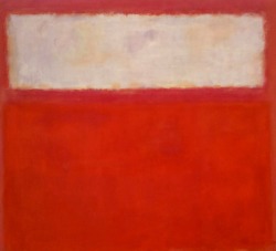 dailyrothko:  Mark Rothko, Untitled ( Pink and White over Red),