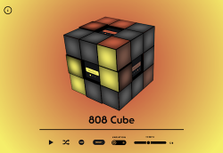 音楽方丈記 - ルービックキューブとTR-808が合体したドラムマシンWebアプリ