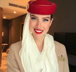 winged-perfection:  Nathalie - beautiful hosty from Emirates