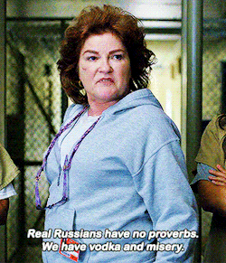 oitnbgifs:Is that a Russian proverb? That blind-proud thing?