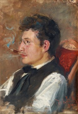 Robert Lundberg (Swedish, 1861-1903), Portrait of the artist