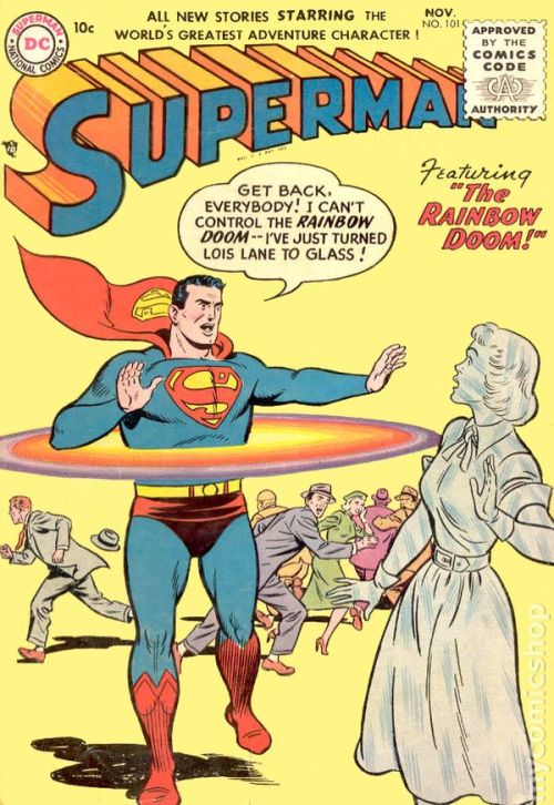 reversepygmalion:  Superman Vol. 1, #101, DC Comics, October 1955. Cover art by Al Plastino. 