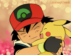 mayxsun:   Source:  http://iza-nagi.deviantart.com/art/Ash-And-Pikachu-290556806