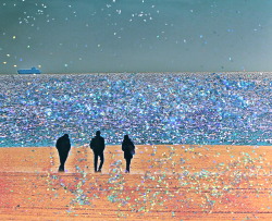 lizacharlesworth1:  Glitter Beach by Liza Charlesworth 