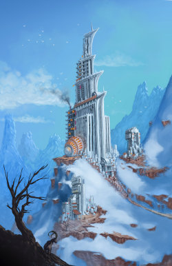 awesomedigitalart:  Winter Fortress by *DigitalCutti 