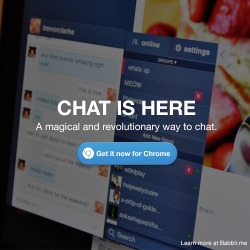staypozitive:  You can now chat on Tumblr! My life is complete.