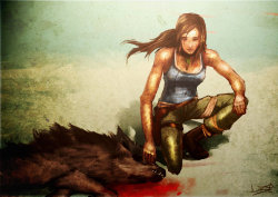 tombraider:  Fanart: “Because she was not a warrior in the