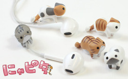 japaneseitems:  Popular Twitter Nyanko, this time is an earphone