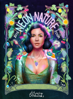 planetfroot: The Neon Nature Tour.  Artwork by Mr Gabriel Marques. http://mrgabrielmarques.tumblr.com/