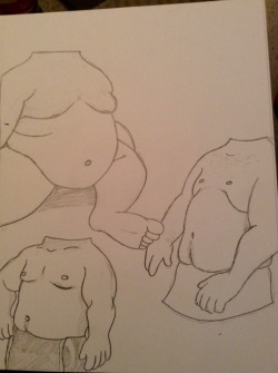 karnivine:  Anatomy Sketches #1:    Bellies and Chests   @wedgekun