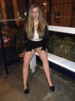 lilperv16:  Night out part 1  Lil perv flashing everywhere outside