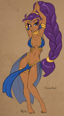 fkevlar:  I drew Shantae earlier this year. Not the best at humans