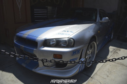 thatspacecowboii:  It’s actually an R34 GTT with a body kit,
