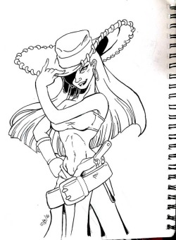 Inktober 2016, Nico Robin.  Patreon  •  Tumblr  •  Inkbunny