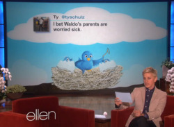 tastefullyoffensive:  Video: Ellen’s Favorite Tweets of the