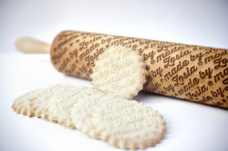 laughingsquid:  Custom Engraved Rolling Pins That Imprint Designs
