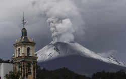 The giant awakens (smoke and ash billowed from Popocatepetl volcano