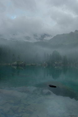 expressions-of-nature:  Lake. Saoseo, Switzerland, August 26,