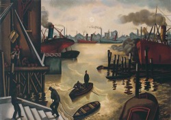 William Roberts (Hackney, London, 1895 - London 1980), The port