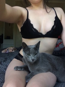 nymphfaun:  new bralette 🐱