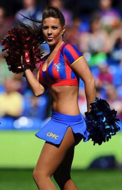 chavs-whores-sluts-slags:  Cute English cheerleader…. ….