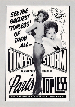 Tempest Storm is featured in the promotional press book for Gerald