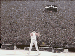 gifsofthe80s:  Queen - LIVE AID - 30 Years ago Today - July 13,