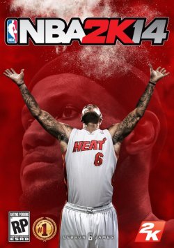 -heat:  LeBron on the cover of 2k14 Its about damn time. 