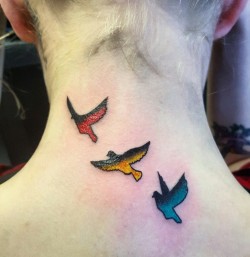 tattoos-org:  And those three little birds told me, don’t worry
