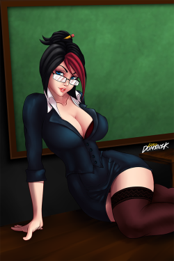 lord-dominik:    You’re ready for class with Miss Fiora   NSFW
