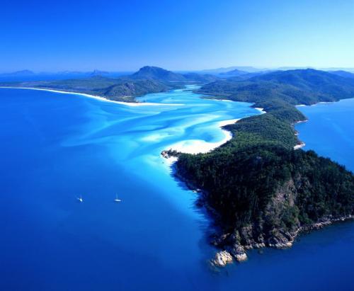 Cobalt and ivory (Whitehaven Beach, Whitsunday Island, Queensland, Australia)