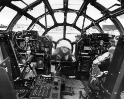 british-eevee:  Cockpit of the B-29 Superfortress (Date and location