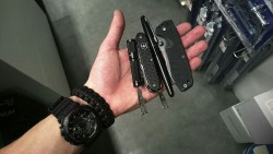 swedishoutdoors:  Today’s work edc theme: tactical and scary