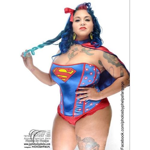 DMT @dmtsweetpoison made sure to get in her Halloween shoot as a very adult sexy Supergirl..book your shoot so your character is represented #halloween #dccomics #supergirl #superhero #maryland #comics #cape #busty #bluehair #erotic #thick #photosbyphelps