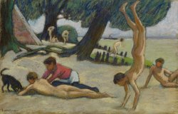 octaveaboveoctave:Boys at the Beach, by Ludwig von Hofmann (1895)