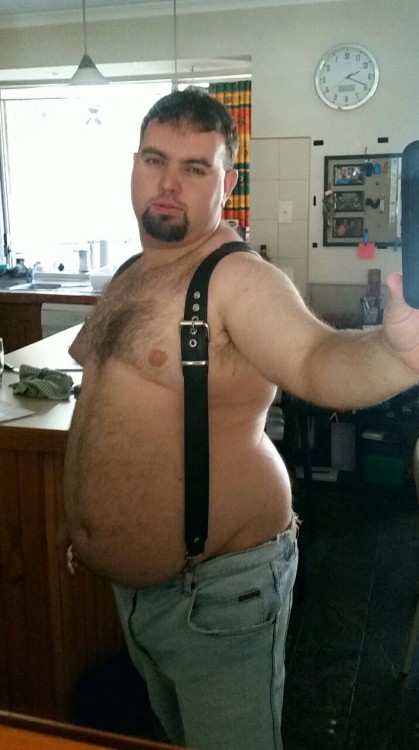 cookiedav:  Feeling a bit sexy today, freshly showered and bout to clean up a bit.    *pulls down shades, adjusts cowboy hat and rearranges police belt*A *bit" sexy? Son, it’s a damn good thing understatement ain’t illegal in this country