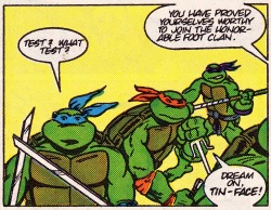 jthenr-comics-vault:  The Turtles Meet The ShredderTMNT ADVENTURES