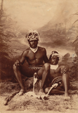 yearningforunity:  Portrait of two Kanaks, New Caledonia Melanesia