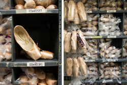theballetblog:  Pointe shoes, costumes and headpieces backstage