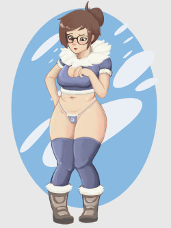 Mei isn’t too sure about her new skin, and is also very cold