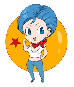 dwps: Chibi Bulma! ✨ 🔴⭐ <3 <3 <3