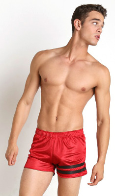 undiedude:  Scott Gardner wearing Cell Block 13Â Tight End Reversible Shorts, for International Jock 