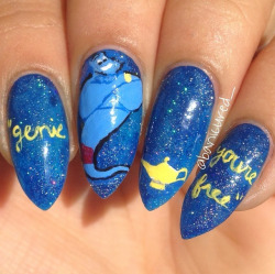 nailpornography:  genie, you’re free 