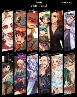 kadeart:  Art summary 2016 Thank you for all supports ^_^